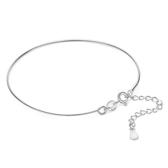 Simple Screw Spiral 925 Sterling Silver Bracelet