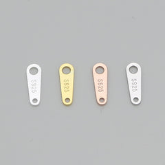 Simple Geometry 925 Sterling Silver DIY Charm