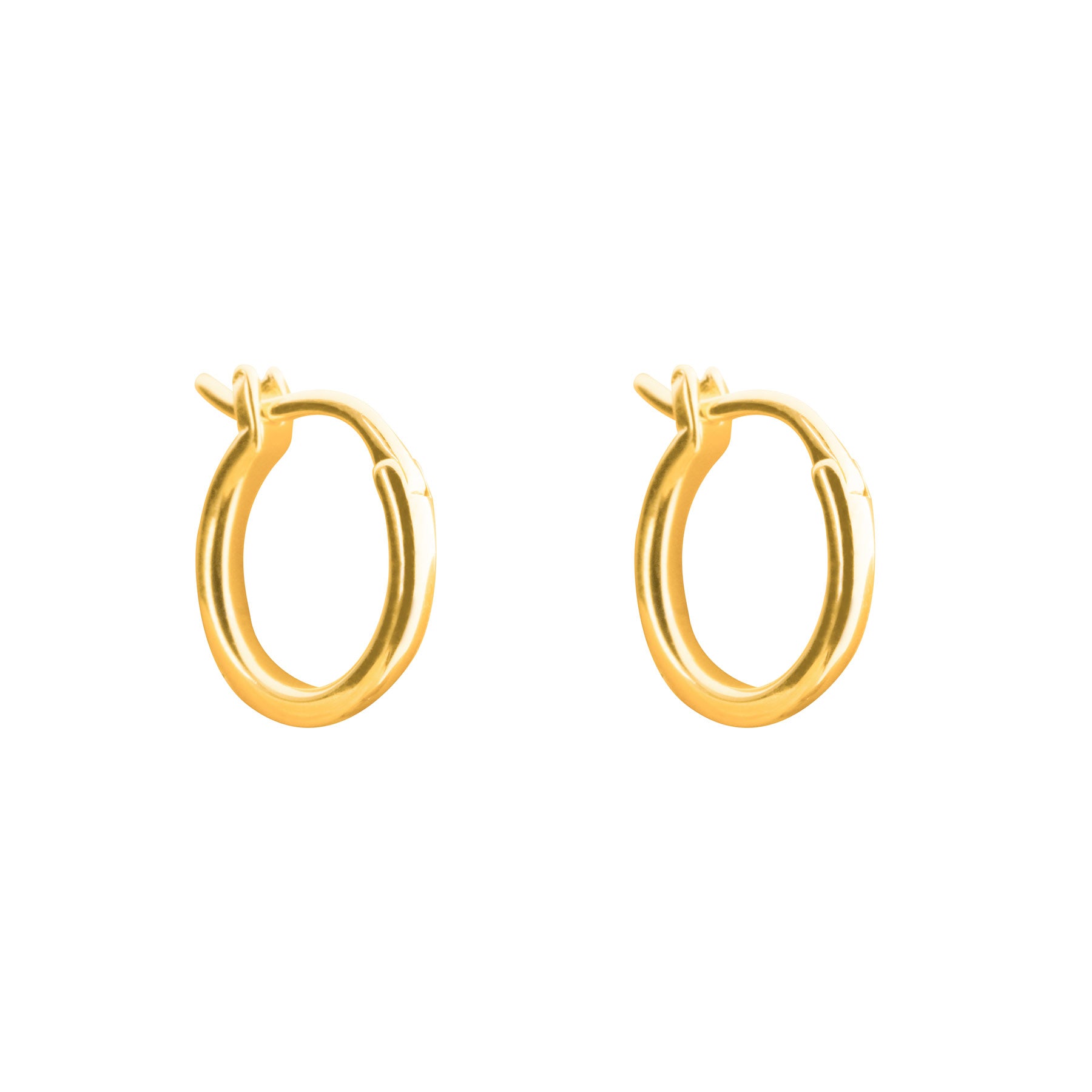 Minimalism Small Circles 925 Sterling Silver Hoop Earrings