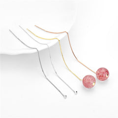 Simple 925 Sterling Silver DIY Earring Thread Box Chain