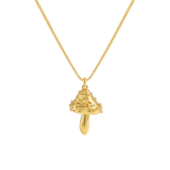 Fine Jewelry For Women Friend's Irregular Rivet Mushroom 925 Sterling Silver Trendy Hypoallergenic Necklace