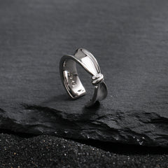 Girl Fashion Knot 925 Sterling Silver Non-Pierced Earring(Single)