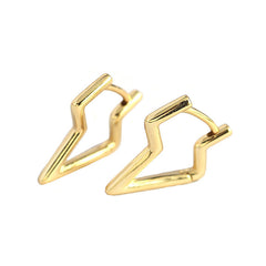 Fashion Hollow  Lighting 925 Sterling Silver Hoop Earrings