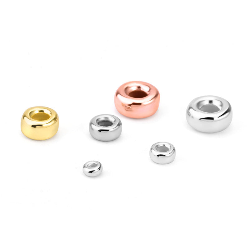 Cute Bread 925 Sterling Silver DIY Bead Caps