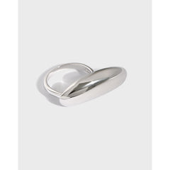 Fashion Geometry Irregular 925 Sterling Silver Adjustable Ring