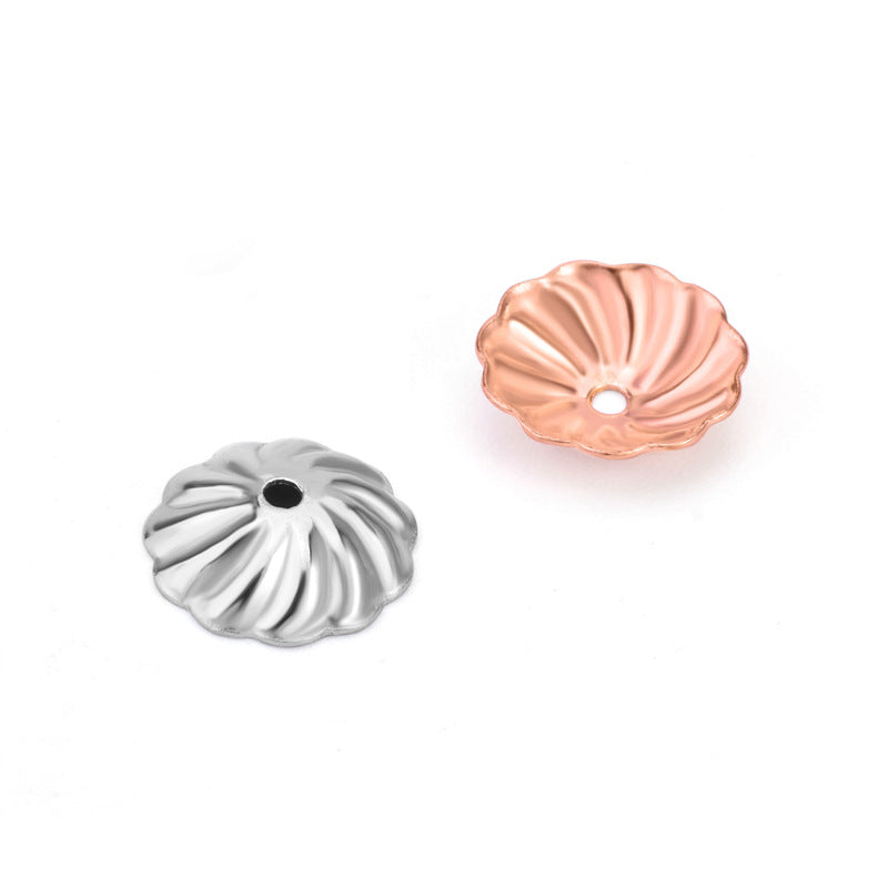 New Flower 925 Sterling Silver DIY Bead Caps