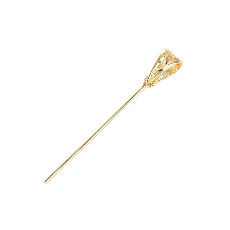 Fashion CZ 9 Shape 925 Sterling Silver DIY Bail