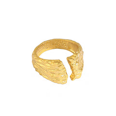 Party Irregular Geometry 925 Sterling Silver Adjustable Ring