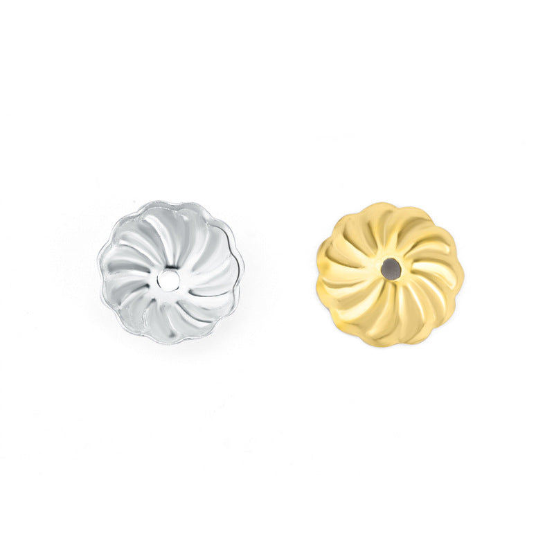 New Flower 925 Sterling Silver DIY Bead Caps