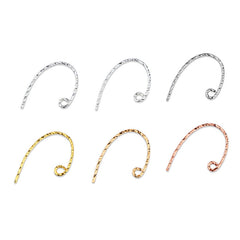 Fashion Twisted 925 Sterling Silver DIY Earring Hooks