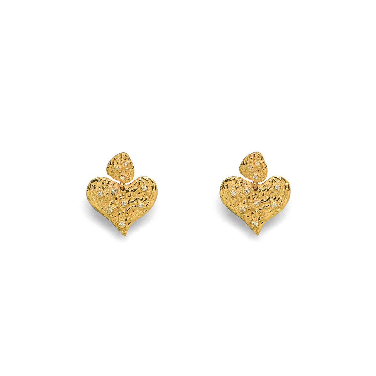Sweet Girl Heart 925 Sterling Silver Stud Earrings