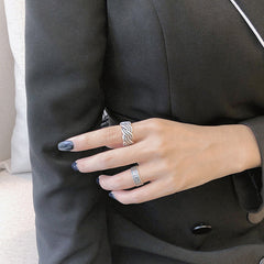 Vintage Olive Leaves New 925 Sterling Silver Adjustable Ring